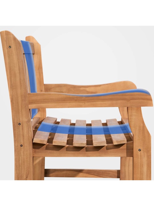 Banco de teca Jackson 120 cm com capa, teca Banco de teca Jackson 120 cm com capa, teca