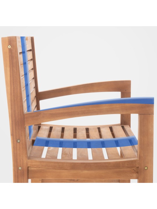 Banco de teca Halden 120 cm com capa, teca Banco de teca Halden 120 cm com capa, teca