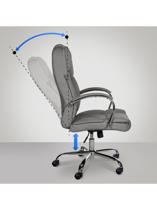 Cadeira de escritório BIG Xanthos, cinza Cadeira de escritório BIG Xanthos, cinza