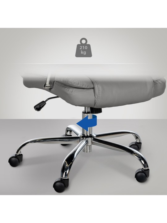 Cadeira de escritório BIG Xanthos, cinza Cadeira de escritório BIG Xanthos, cinza