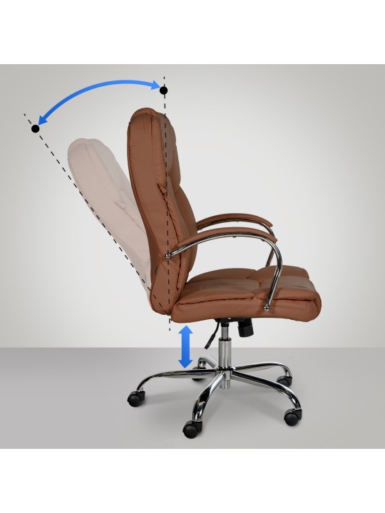 Cadeira de escritório BIG Xanthos, castanho claro