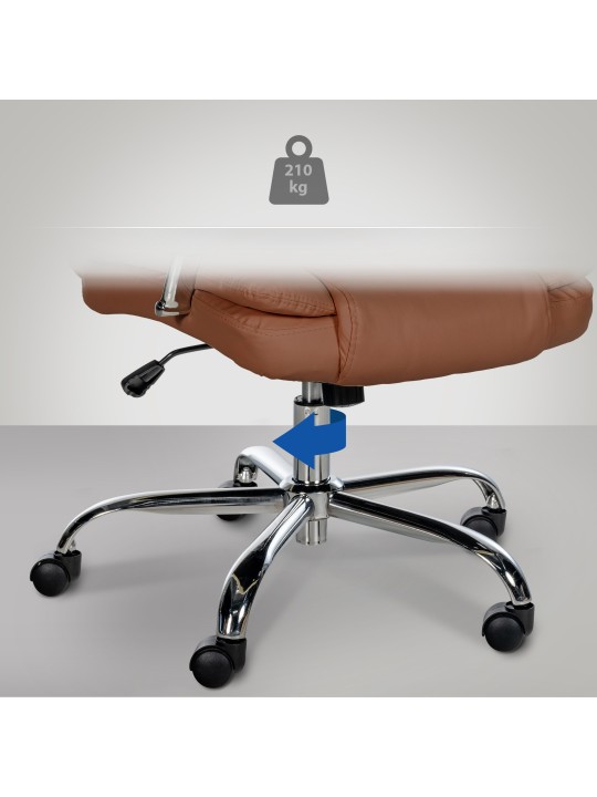 Cadeira de escritório BIG Xanthos, castanho claro