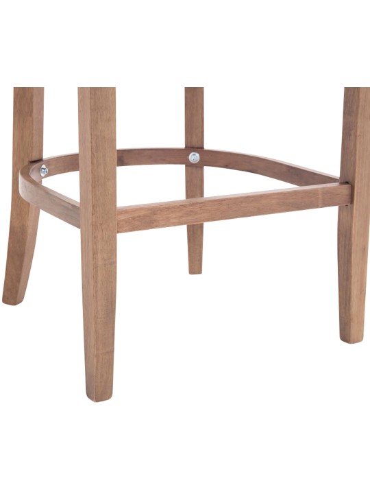 Banco alto tecido Lakewood, luz antiga, creme