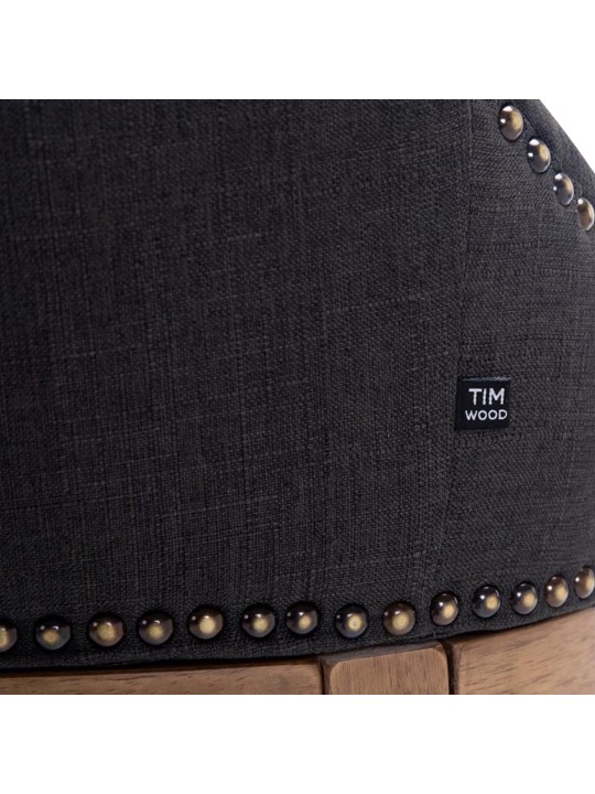 Banco alto tecido Lakewood, luz antiga, cinza escuro Banco alto tecido Lakewood, luz antiga, cinza escuro