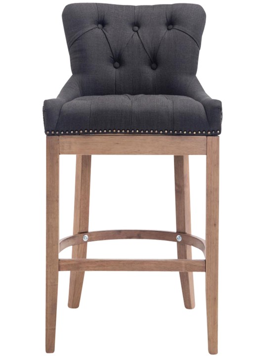 Banco alto tecido Lakewood, luz antiga, cinza escuro Banco alto tecido Lakewood, luz antiga, cinza escuro