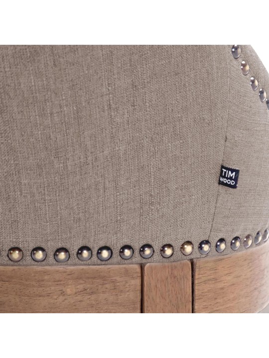 Banco alto tecido Lakewood, luz antiga, taupe Banco alto tecido Lakewood, luz antiga, taupe