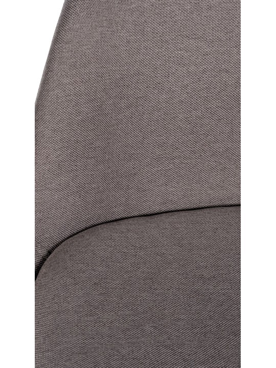 Banqueta alta tecido Corbin redondo natural, taupe