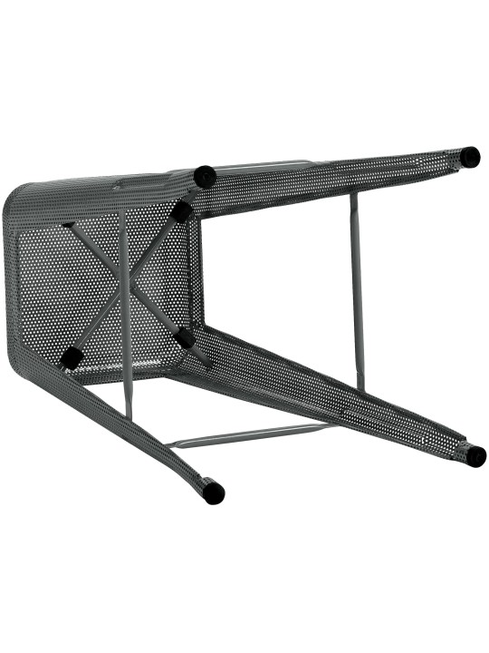 Banqueta alta Fletcher, cinza