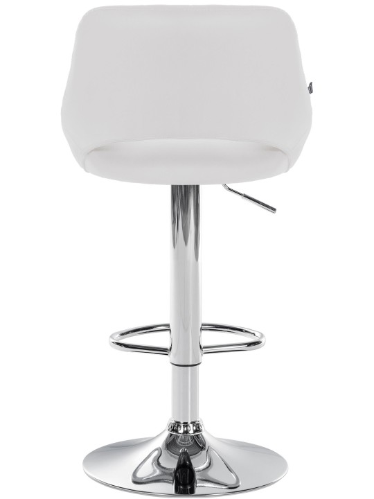 Conjunto de 2 bancos altos Milet em pele sintética C, branco Conjunto de 2 bancos altos Milet em pele sintética C, branco