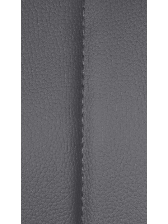 Conjunto de 2 bancos altos Milet pele sintética B, cinza