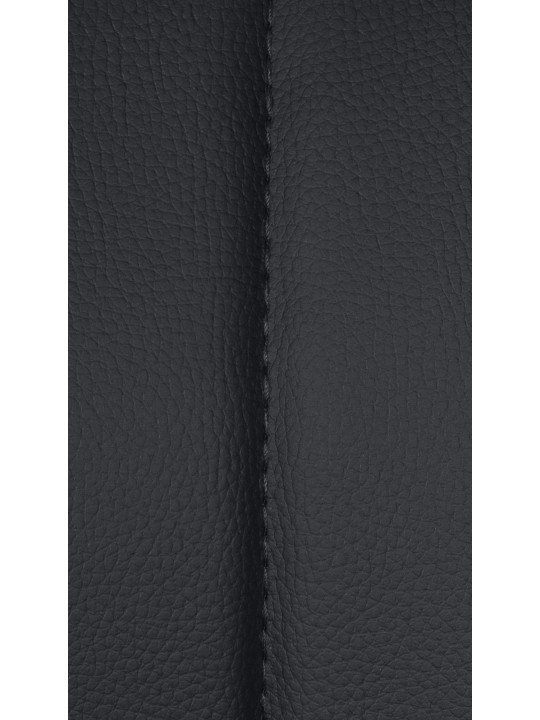 Conjunto de 2 bancos altos Milet pele sintética B, preto