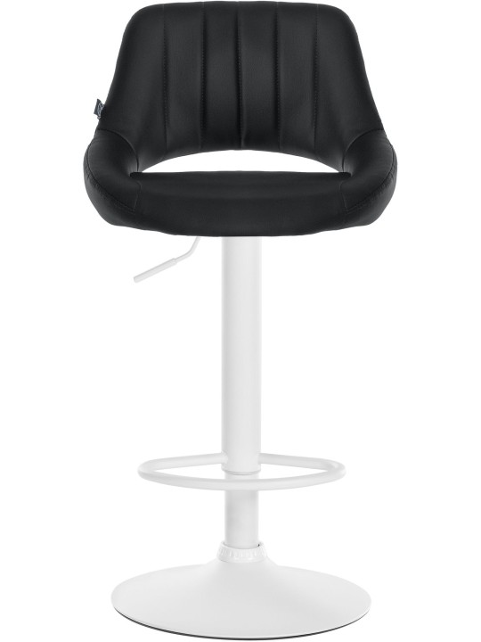 Conjunto de 2 bancos altos Milet em pele sintética W, preto Conjunto de 2 bancos altos Milet em pele sintética W, preto