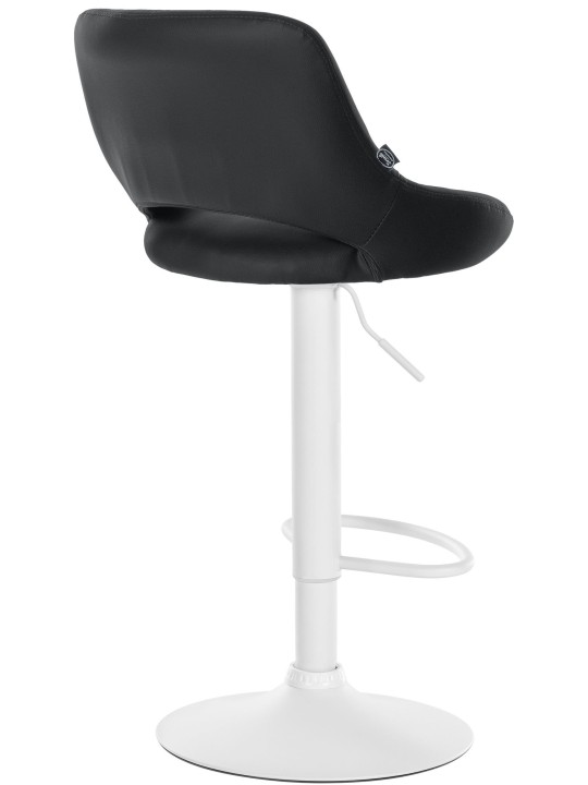 Conjunto de 2 bancos altos Milet em pele sintética W, preto Conjunto de 2 bancos altos Milet em pele sintética W, preto