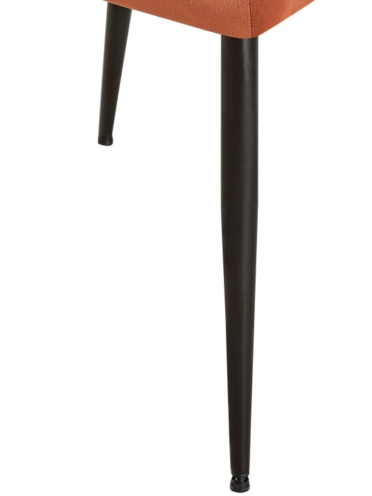 Cadeira para visitantes Emia de veludo, castanho