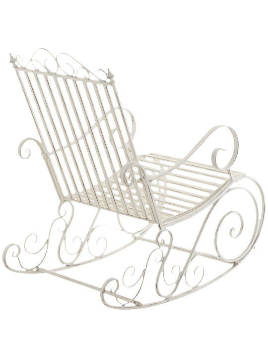 Cadeira de balanço Smilla, branco antigo Cadeira de balanço Smilla, branco antigo
