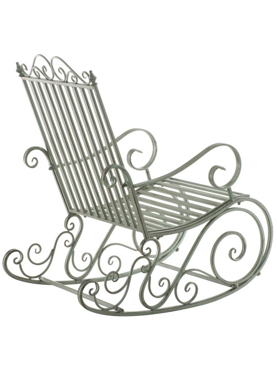 Cadeira de balanço Smilla, verde antigo