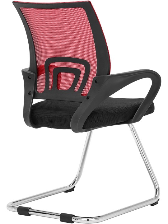 Cadeira para visitantes Eureka, vermelho Cadeira para visitantes Eureka, vermelho