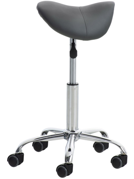 Conjunto de 2 bancos de trabalho em pele sintética Reno, cinza