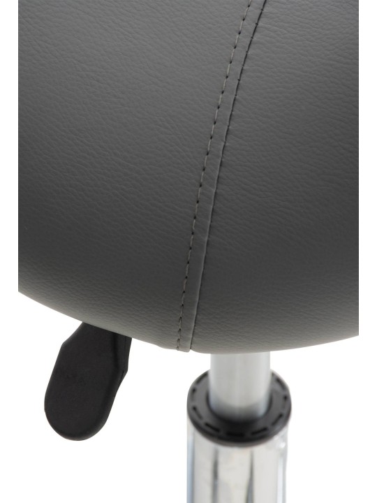 Conjunto de 2 bancos de trabalho em pele sintética Reno, cinza