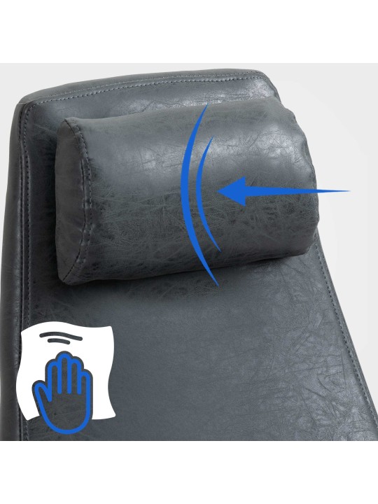 Cadeira de escritório Pocatello, preto antigo