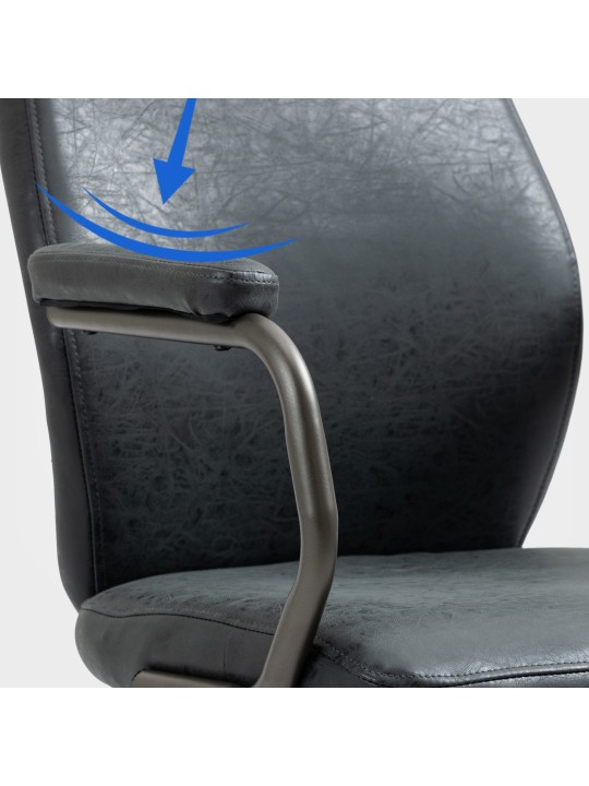 Cadeira de escritório Pocatello, preto antigo