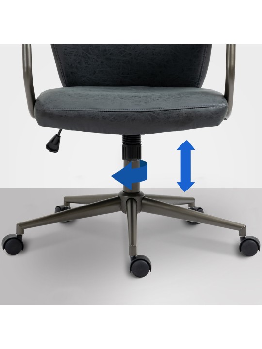 Cadeira de escritório Pocatello, preto antigo