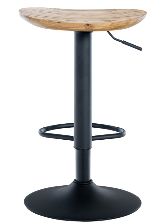 Conjunto de 4 bancos altos Skelde, natural