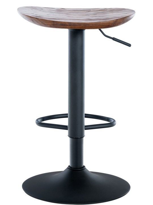 Conjunto de 4 bancos altos Skelde, nogueira Conjunto de 4 bancos altos Skelde, nogueira