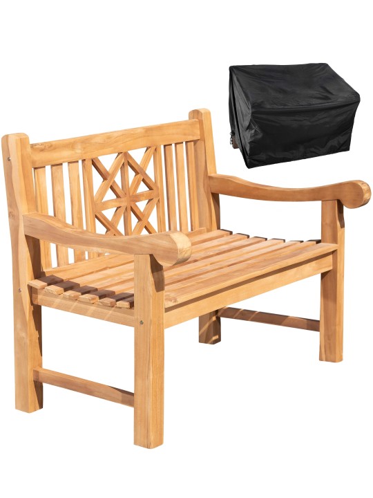 Banco de teca Florida 120 cm com capa, teca Banco de teca Florida 120 cm com capa, teca