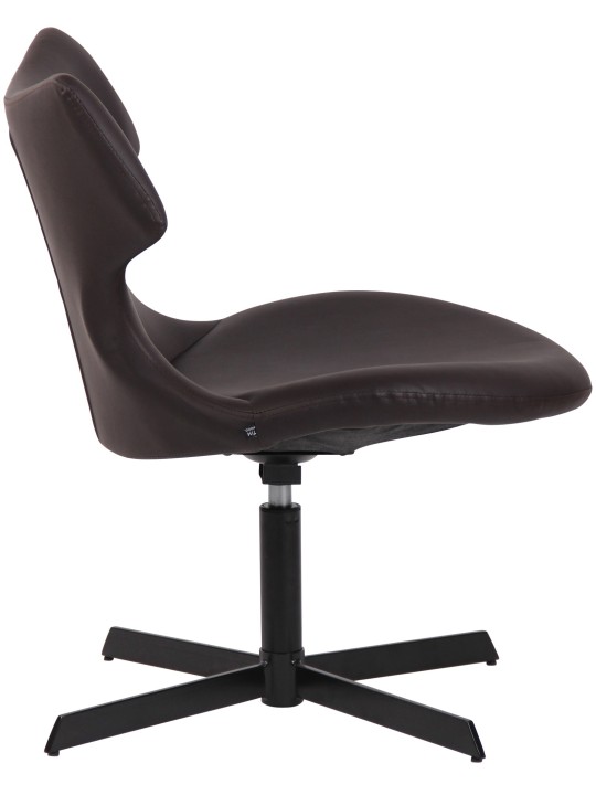 Espreguiçadeira Welland couro sintético, castanho Espreguiçadeira Welland couro sintético, castanho