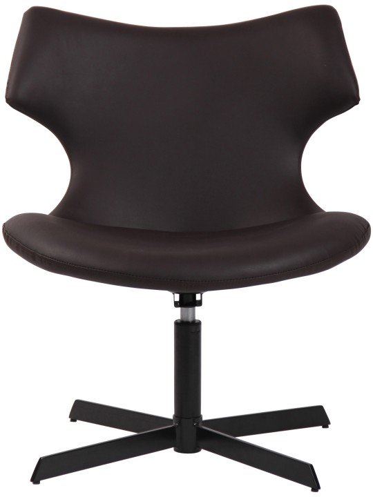 Espreguiçadeira Welland couro sintético, castanho Espreguiçadeira Welland couro sintético, castanho