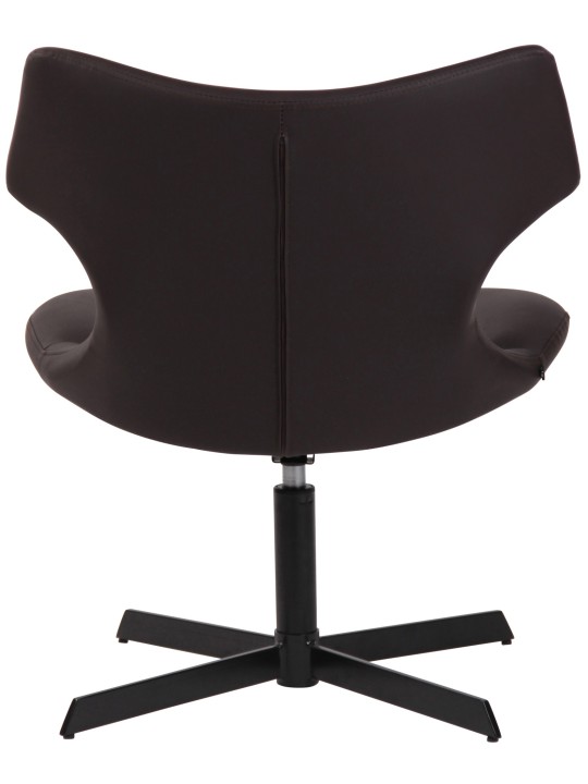 Espreguiçadeira Welland couro sintético, castanho Espreguiçadeira Welland couro sintético, castanho