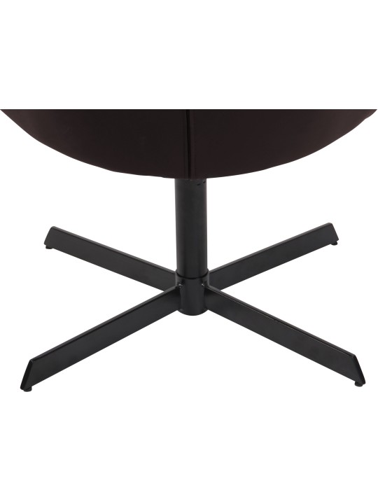 Espreguiçadeira Welland couro sintético, castanho Espreguiçadeira Welland couro sintético, castanho