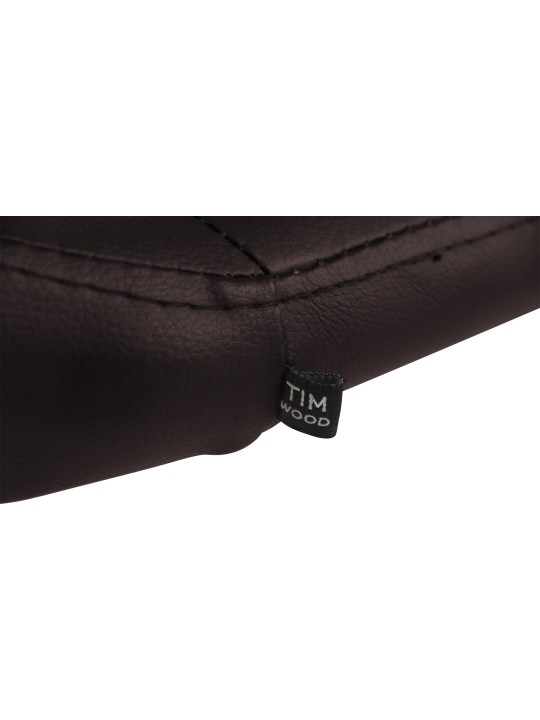 Espreguiçadeira Welland couro sintético, castanho Espreguiçadeira Welland couro sintético, castanho