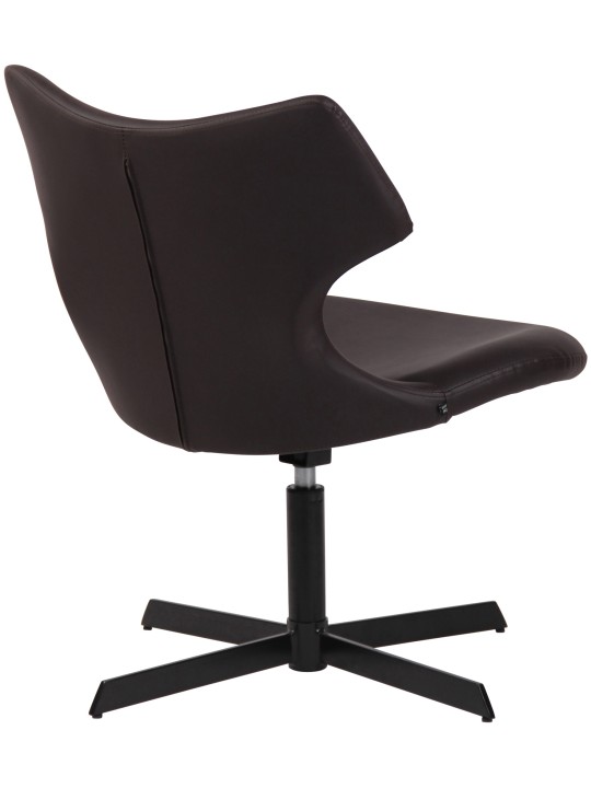 Espreguiçadeira Welland couro sintético, castanho Espreguiçadeira Welland couro sintético, castanho