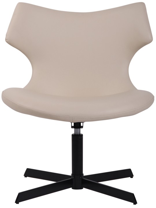 Espreguiçadeira Welland couro sintético, creme Espreguiçadeira Welland couro sintético, creme