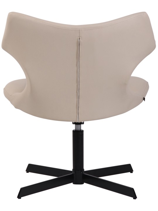 Espreguiçadeira Welland couro sintético, creme Espreguiçadeira Welland couro sintético, creme