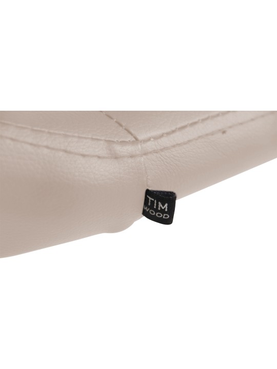 Espreguiçadeira Welland couro sintético, creme Espreguiçadeira Welland couro sintético, creme