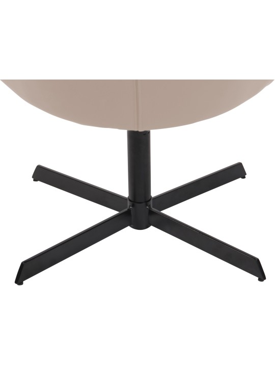 Espreguiçadeira Welland couro sintético, creme Espreguiçadeira Welland couro sintético, creme