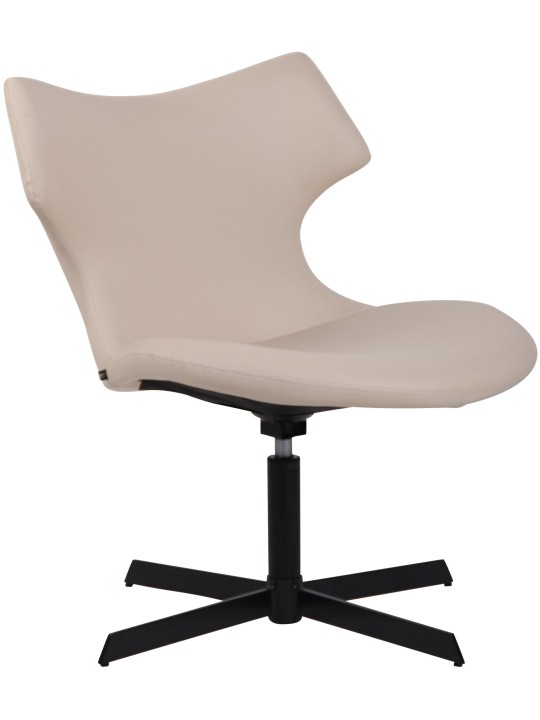 Espreguiçadeira Welland couro sintético, creme Espreguiçadeira Welland couro sintético, creme