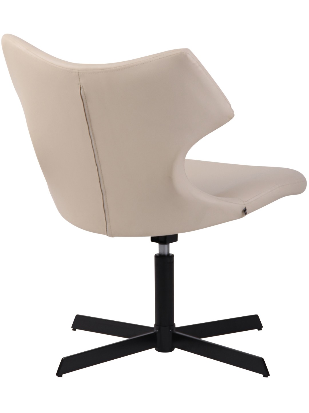 Espreguiçadeira Welland couro sintético, creme