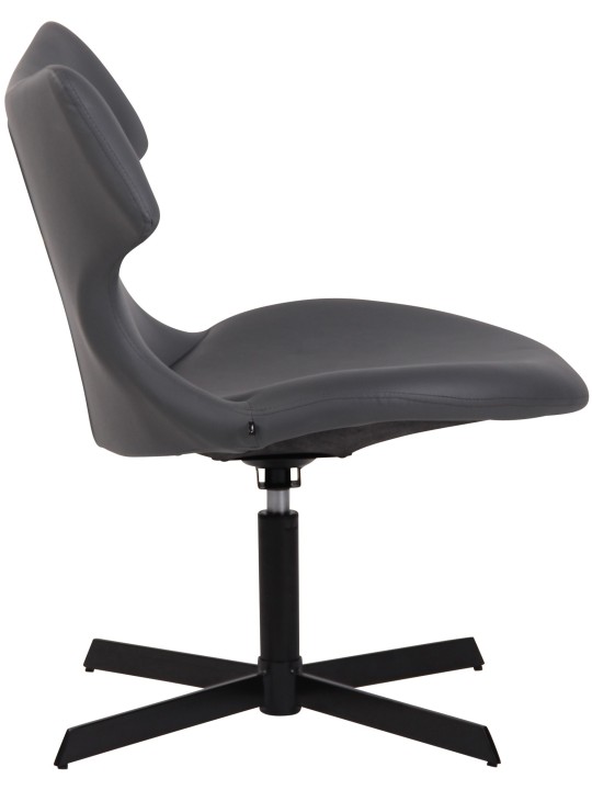 Espreguiçadeira Welland couro sintético, cinza