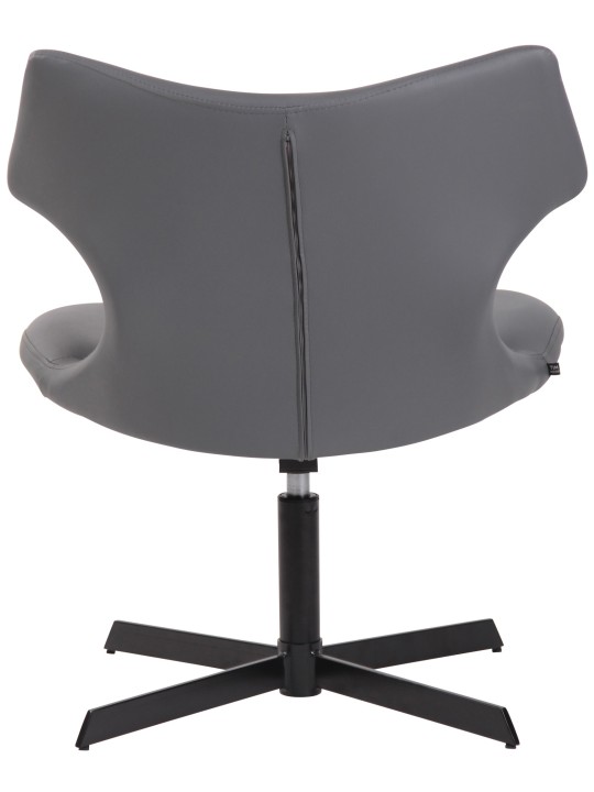 Espreguiçadeira Welland couro sintético, cinza