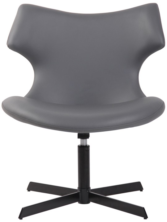 Espreguiçadeira Welland couro sintético, cinza