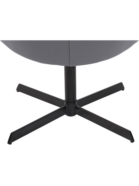 Espreguiçadeira Welland couro sintético, cinza