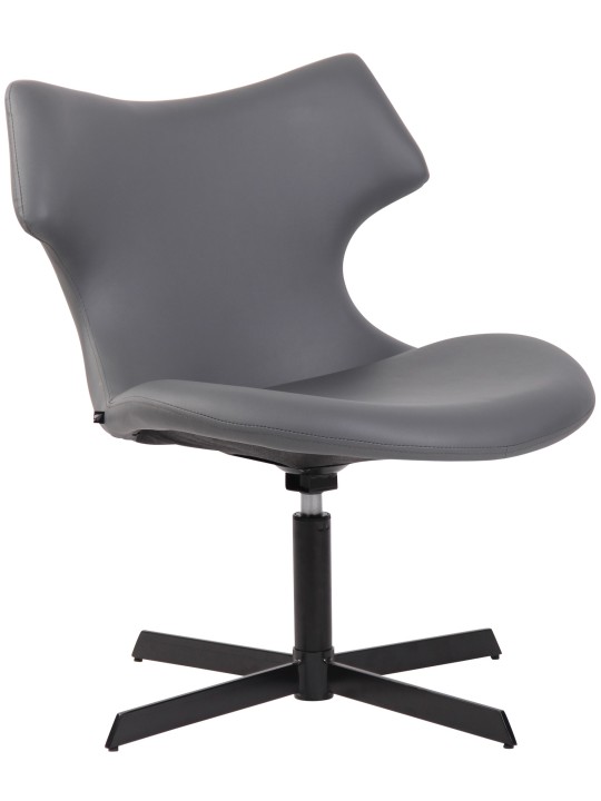 Espreguiçadeira Welland couro sintético, cinza