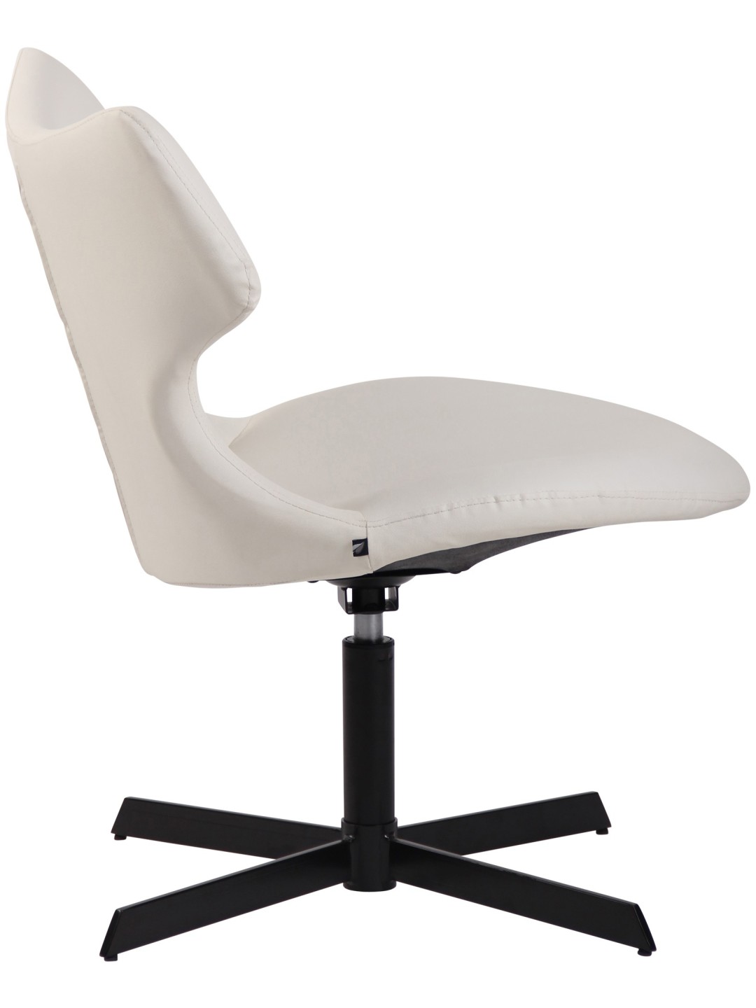 Espreguiçadeira Welland couro sintético, branco