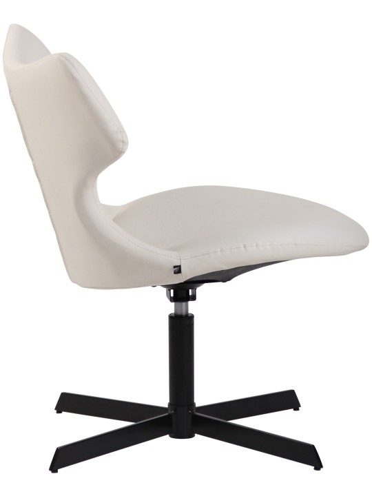 Espreguiçadeira Welland couro sintético, branco Espreguiçadeira Welland couro sintético, branco