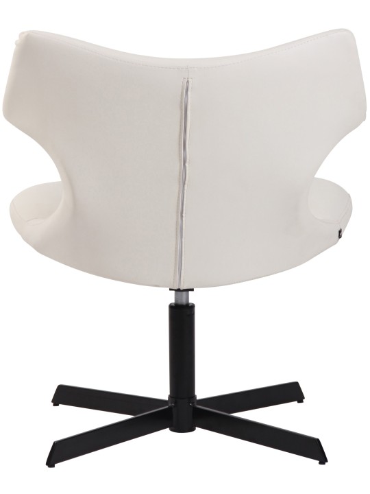 Espreguiçadeira Welland couro sintético, branco Espreguiçadeira Welland couro sintético, branco