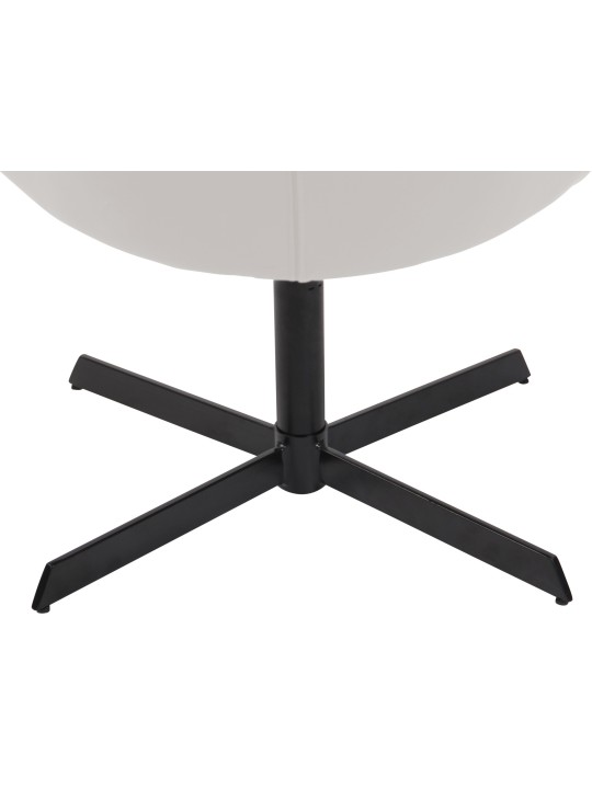 Espreguiçadeira Welland couro sintético, branco Espreguiçadeira Welland couro sintético, branco